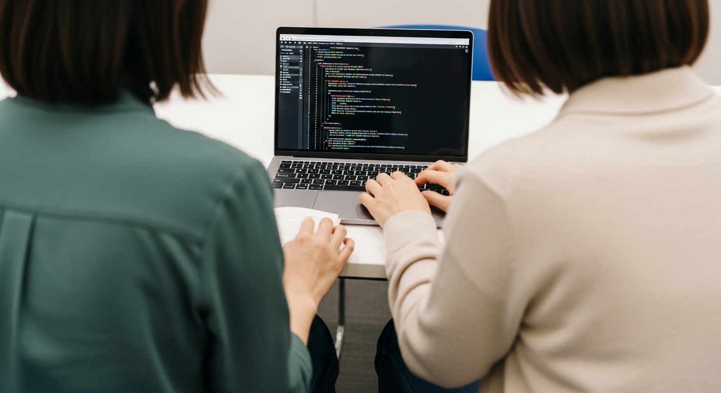 プログラミング未経験者や色々な職種の方が参加されています。